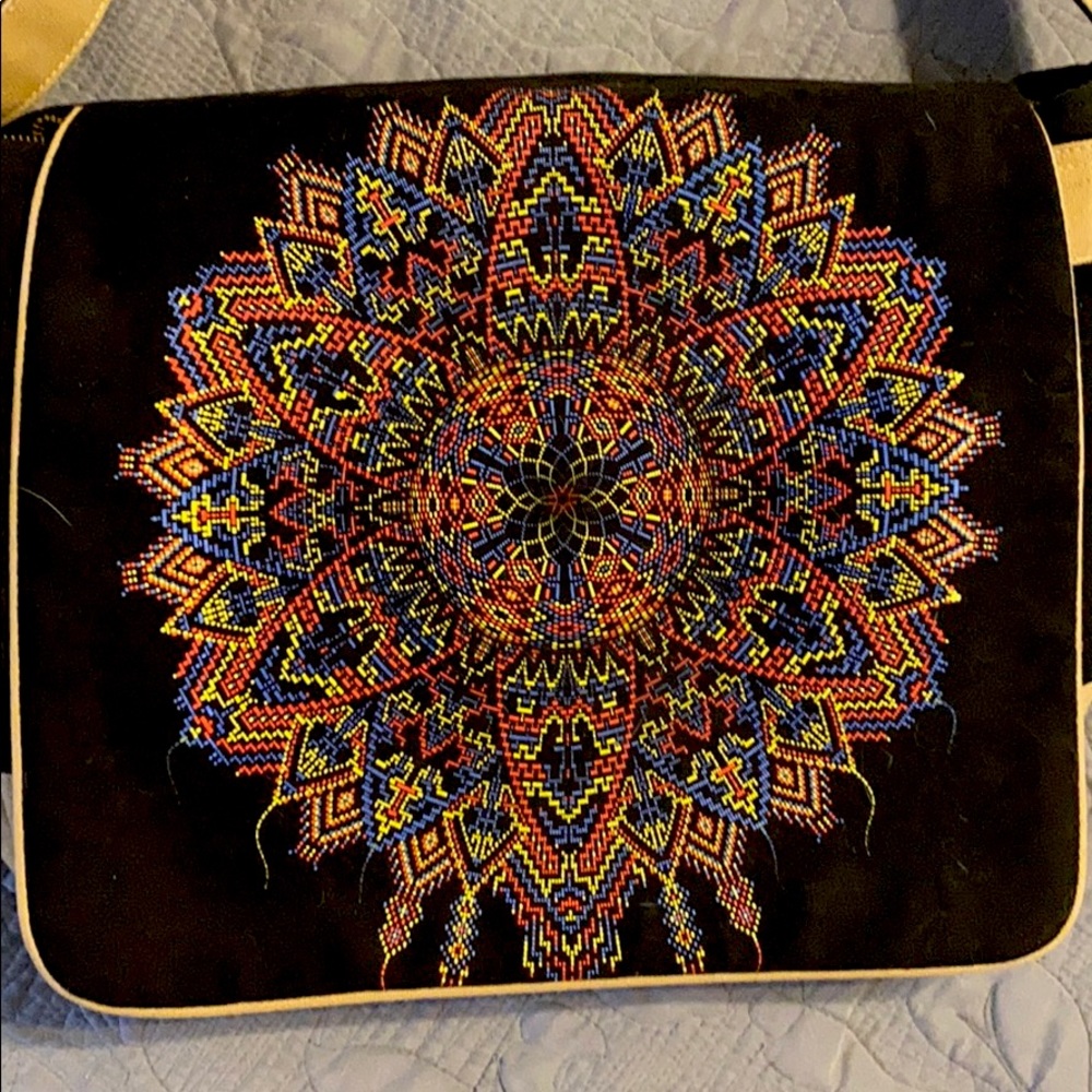 Seed of life SOL sacred geometry messenger bag